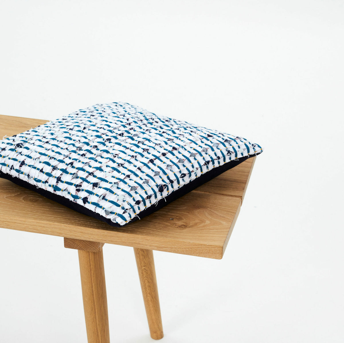Denim-White-Cushion
