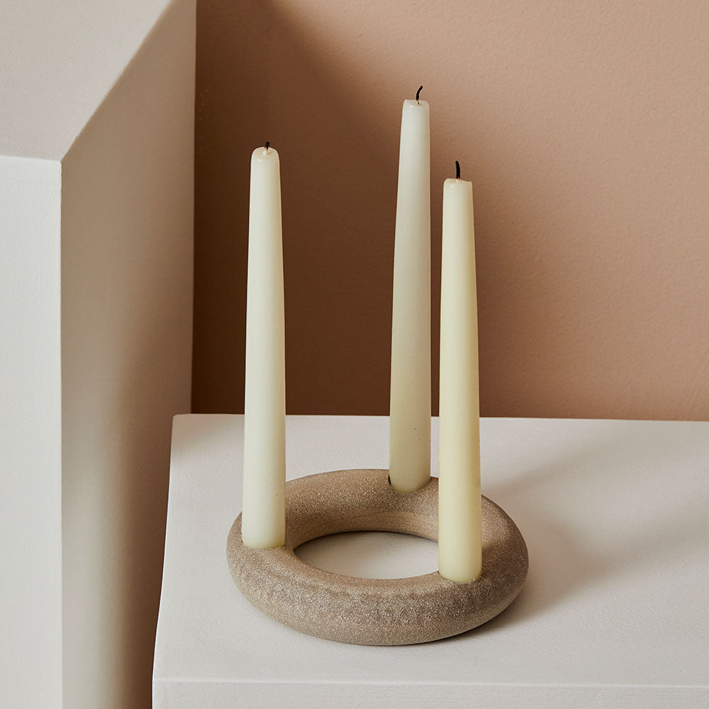Torus-Ring-Candle-Holder-Grey