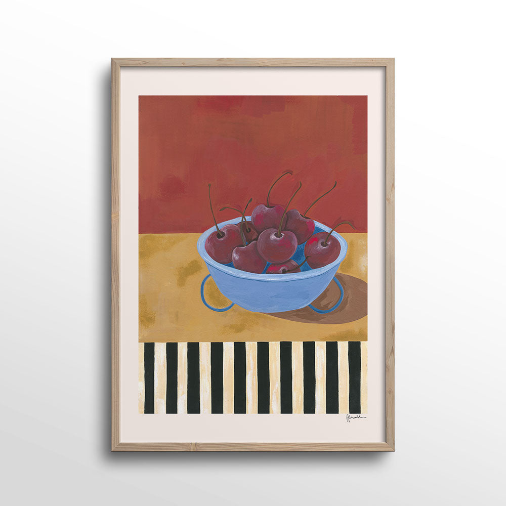 Cherries-in-Blue-Bowl-Print