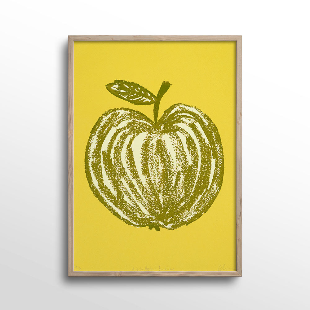 A-is-for-Apple-Egremont-Green-Screen-Print