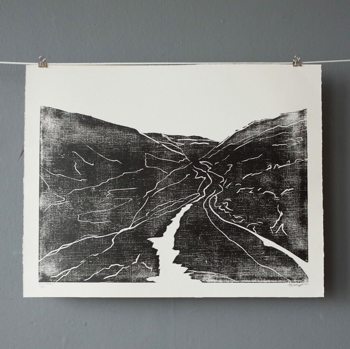 from-afar-|-woodcut-print-art-edition-artwork-printmaking
