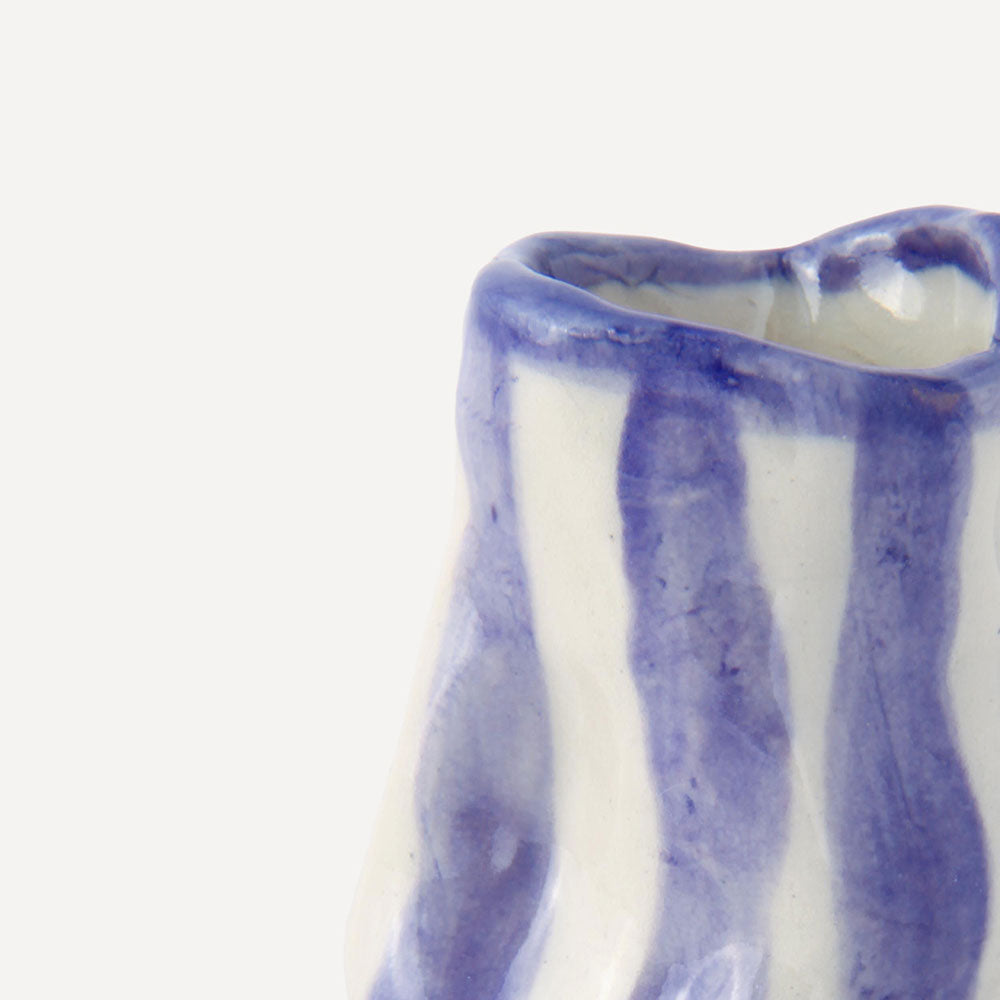 Amethyst-Candy-Stripe-Candle-Holder