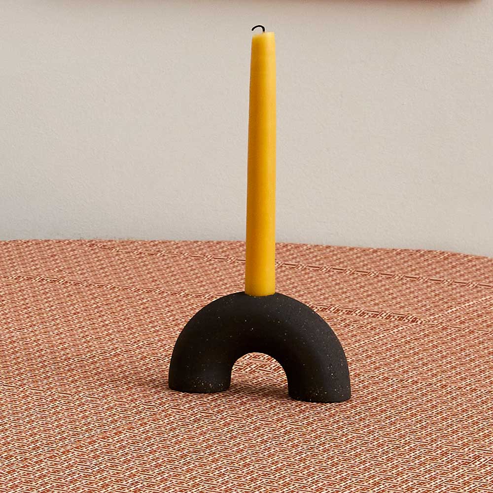 Arch-Candle-Holder-Black