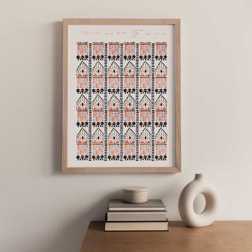 No.083 - Beaded Deco 1924 - Vintage Archive Poster Print