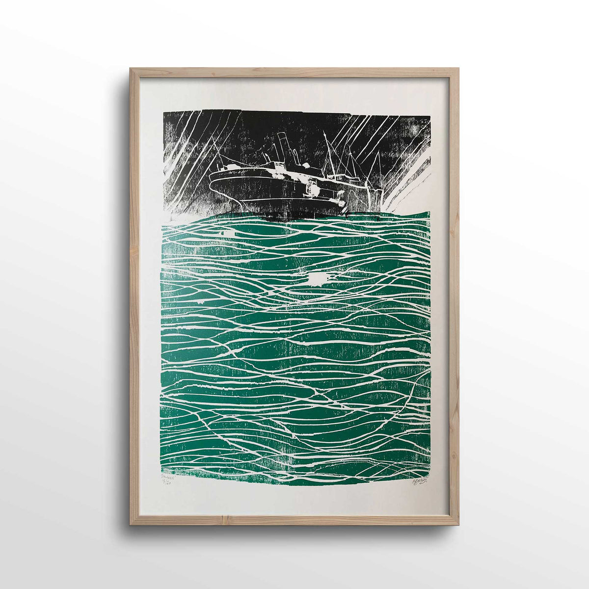 banked-woodcut-print