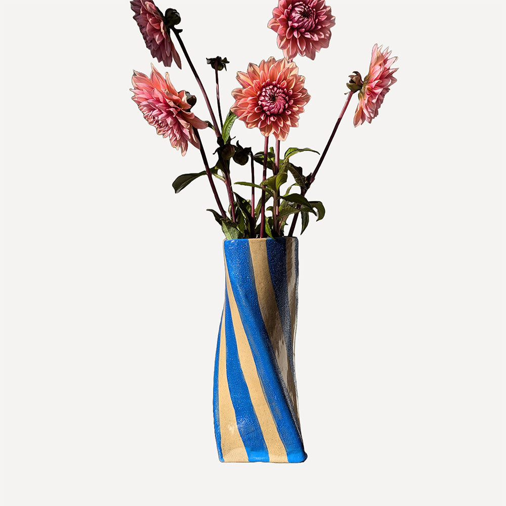 Blue-Stripe-Twist-Vase