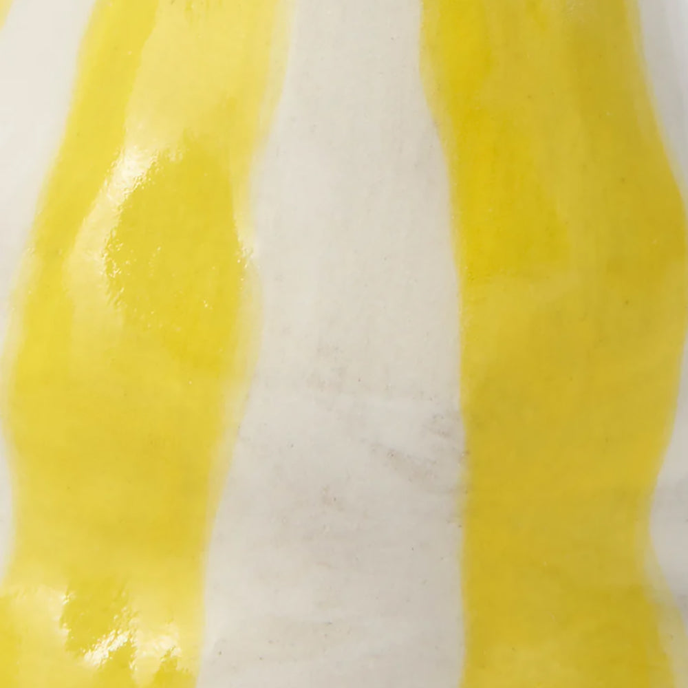 Bright-Yellow-Candy-Stripe-Candle-Holder