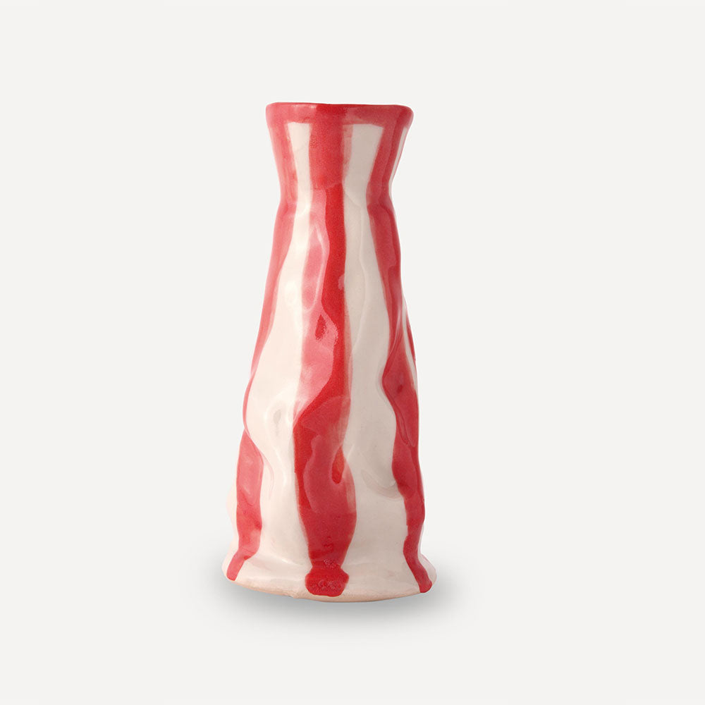 Bright-Red-Candy-Stripe-Vase