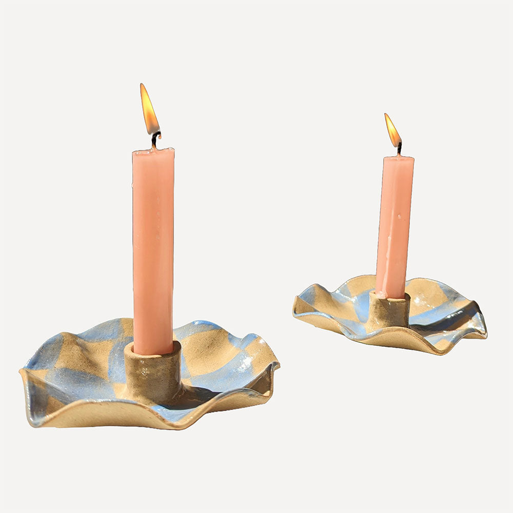 Baby-Blue-Check-Scalloped-Candle-Holders