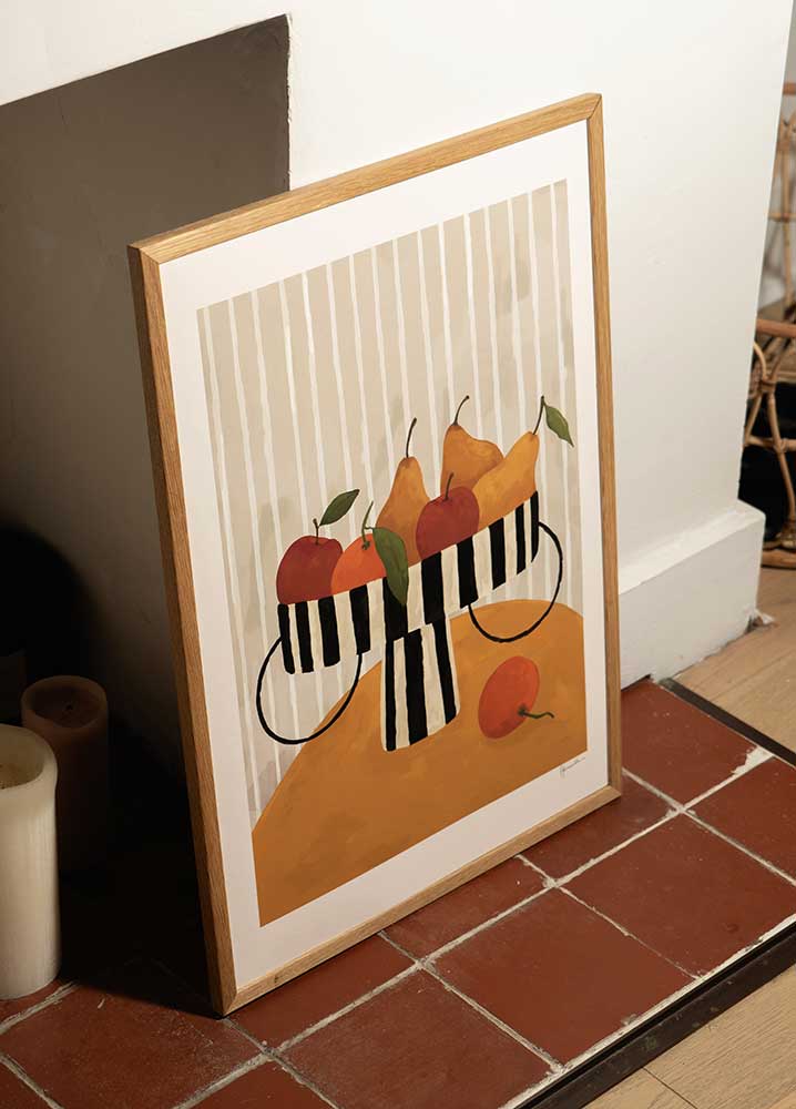 Fruit-in-Striped-Bowl-Print