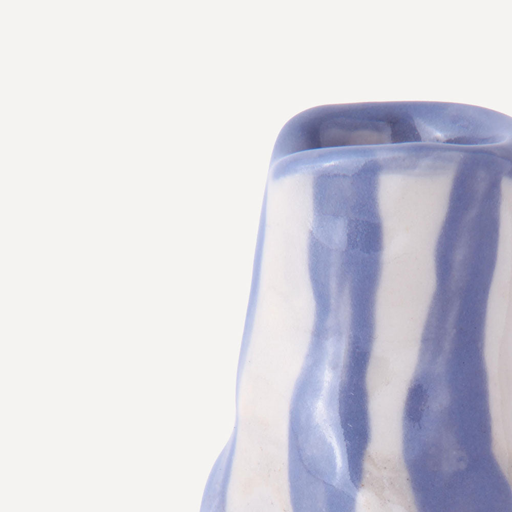 Dark-Lavender-Candy-Stripe-Candle-Holder