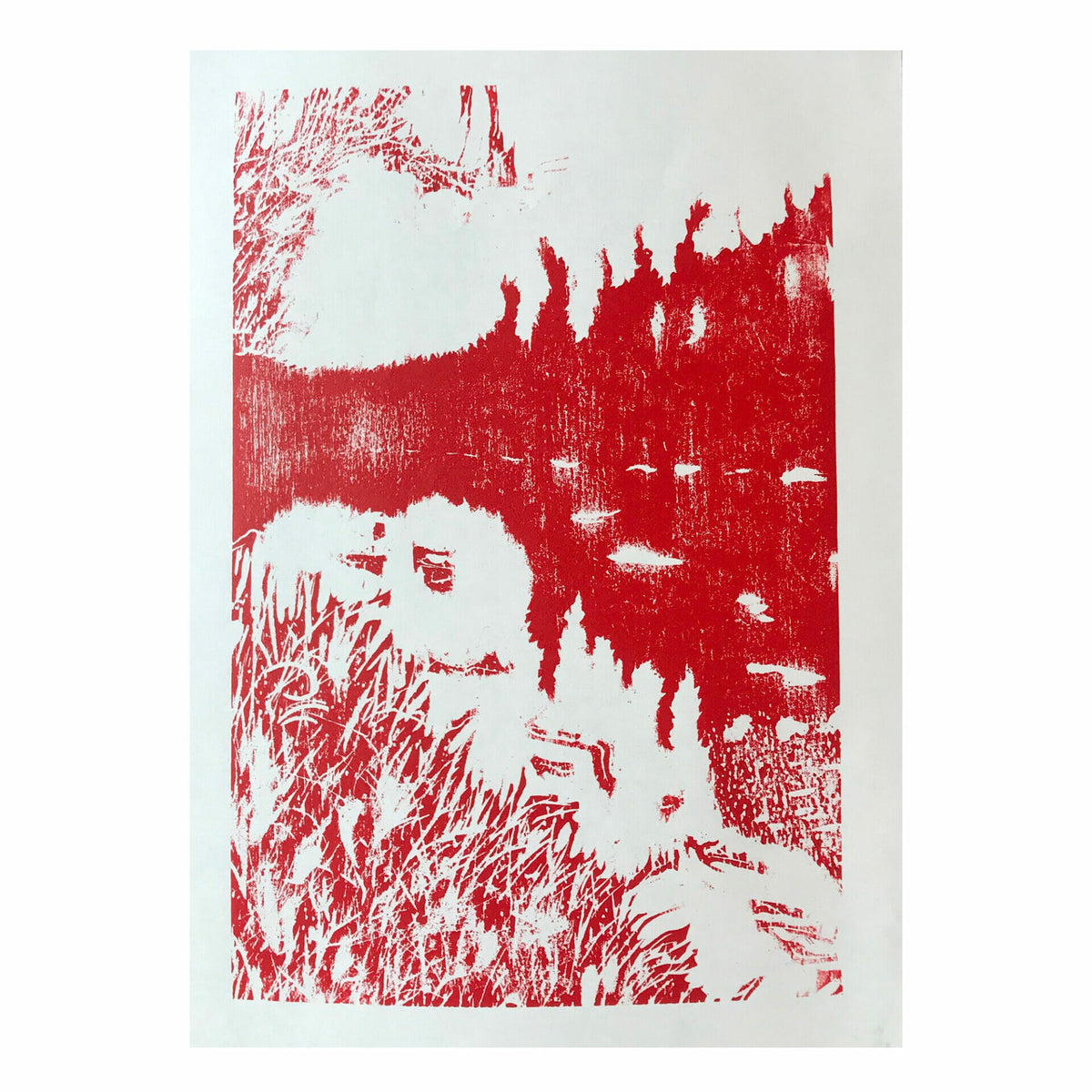 finnish-reflections-woodcut-print-red-and-white-contemporary-art