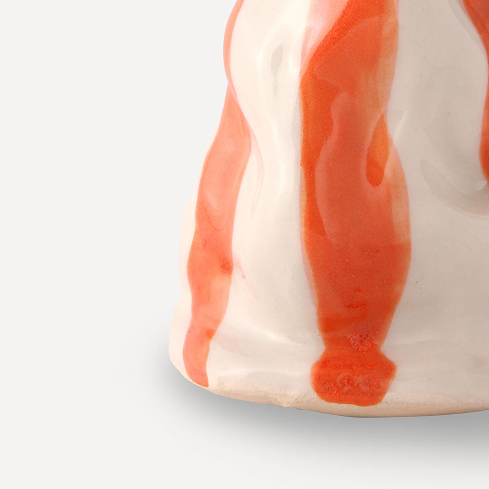 Flame-Orange-Candy-Stripe-Vase