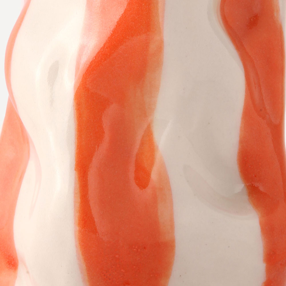 Flame-Orange-Candy-Stripe-Vase