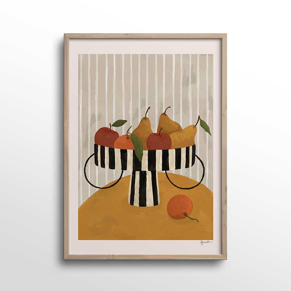 Fruit-in-Striped-Bowl-Print