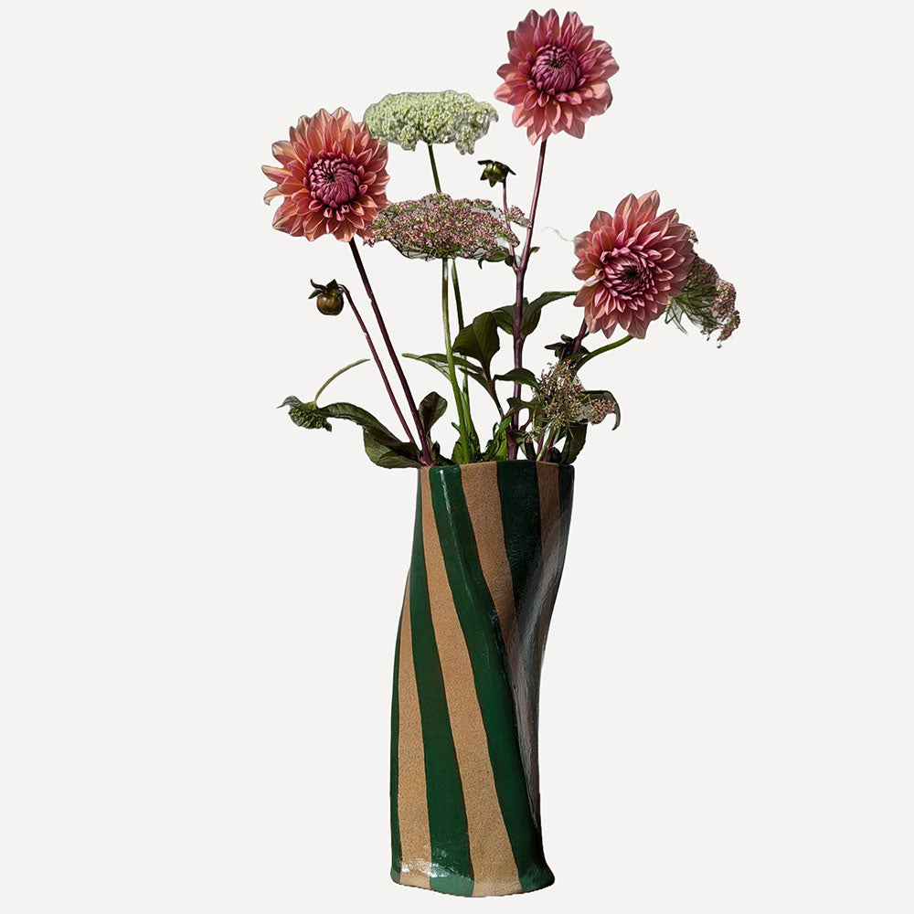 Green-Stripe-Twist-Vase