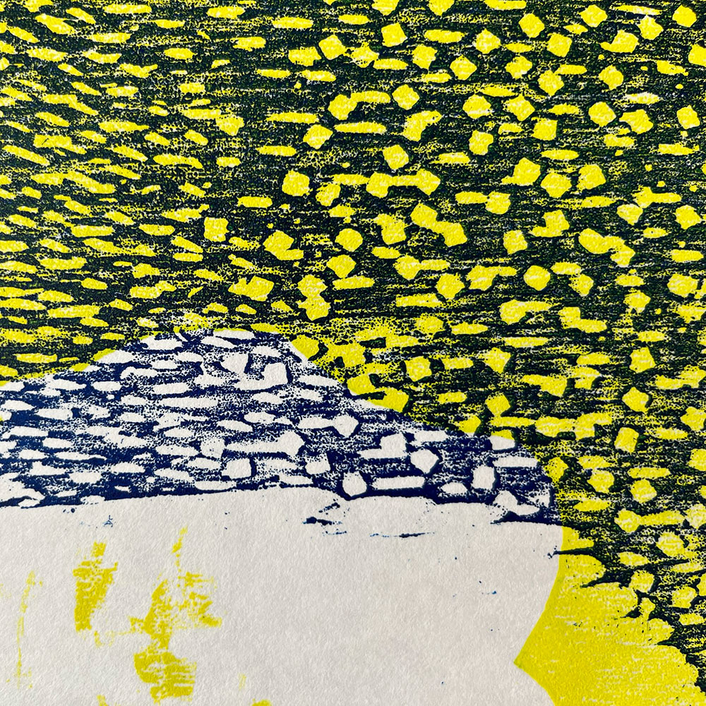 Don't Wait Woodcut Print