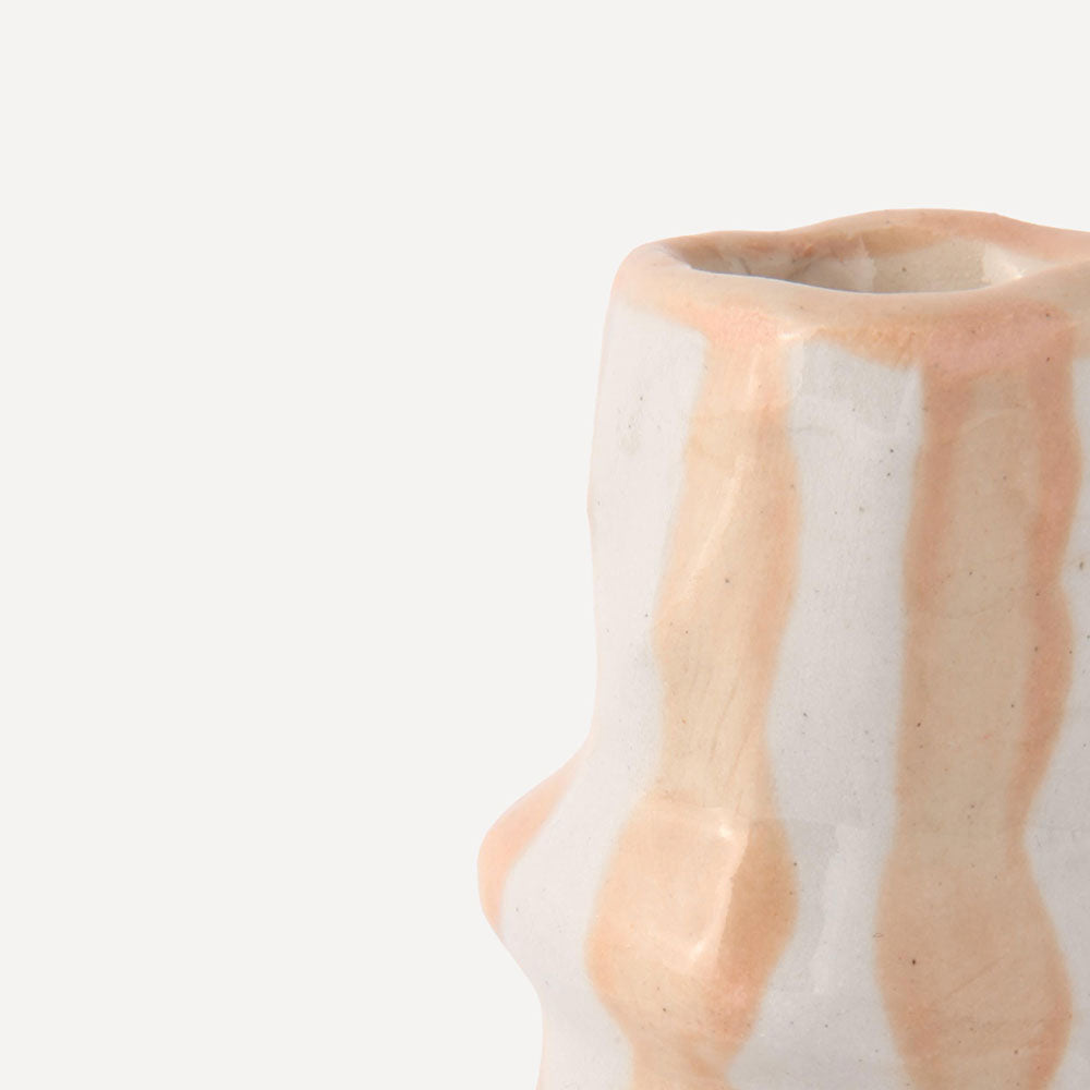 Ivory-Beige-Stripe-Candle-Holder