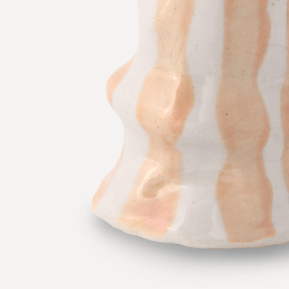 Ivory-Beige-Stripe-Candle-Holder