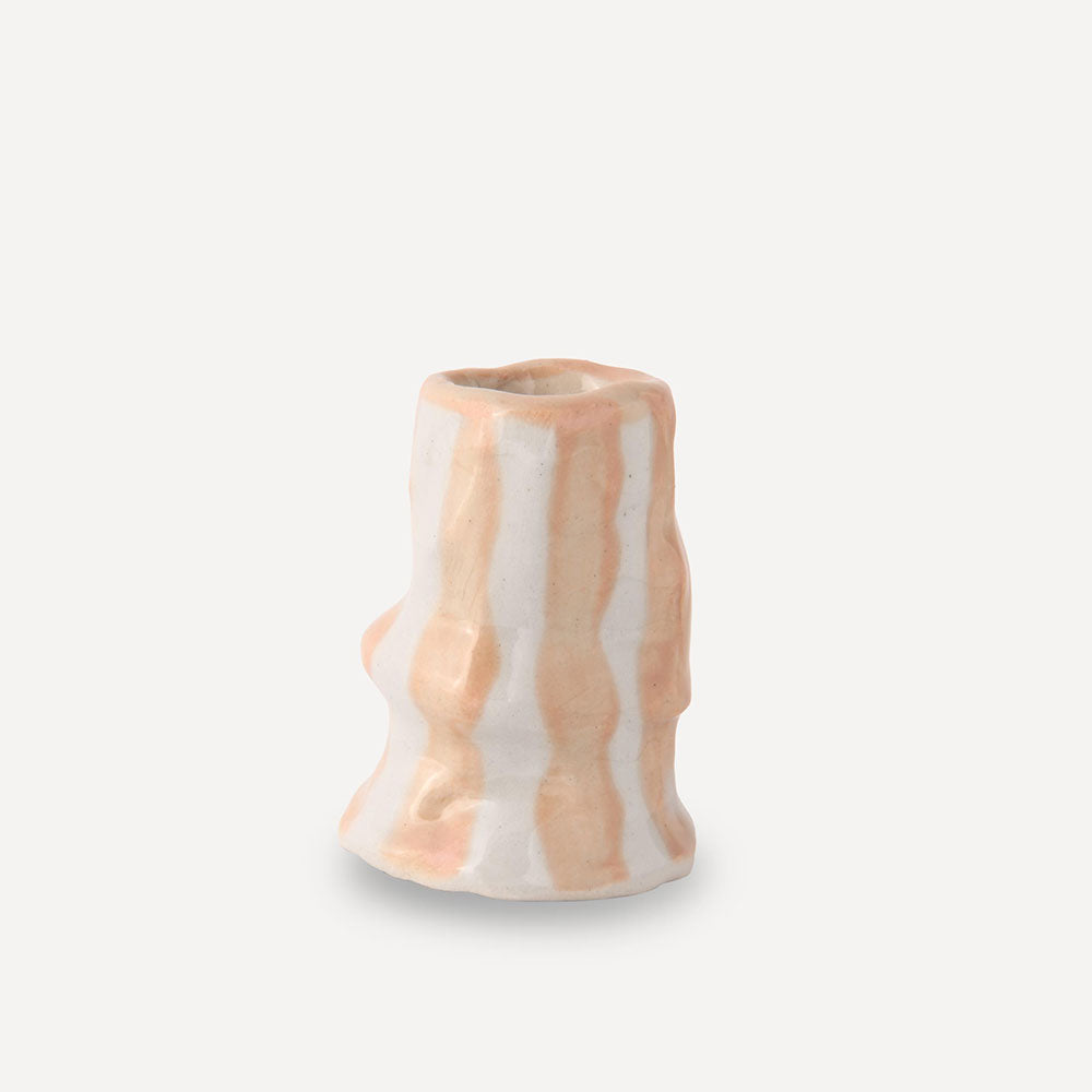 Ivory-Beige-Stripe-Candle-Holder