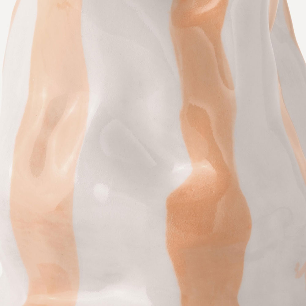 Ivory-Beige-Candy-Stripe-Vase