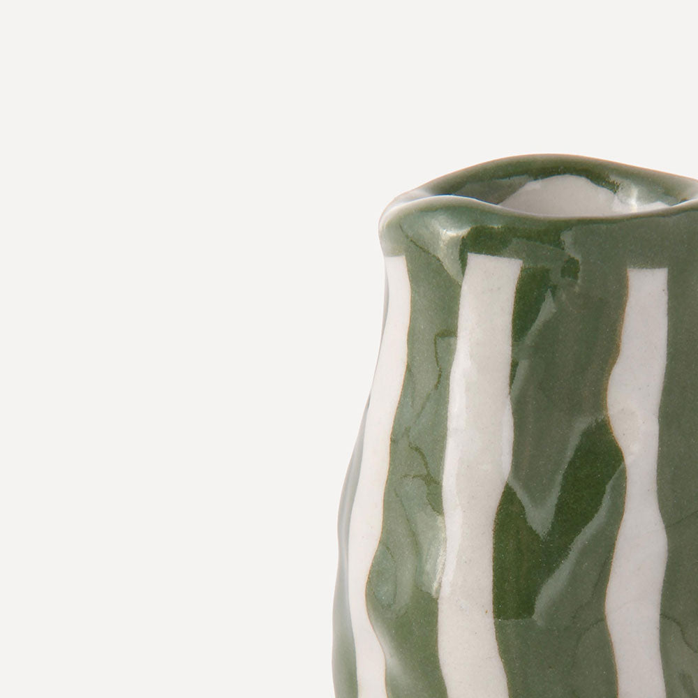 Light-Green-Candy-Stripe-Candle-Holder