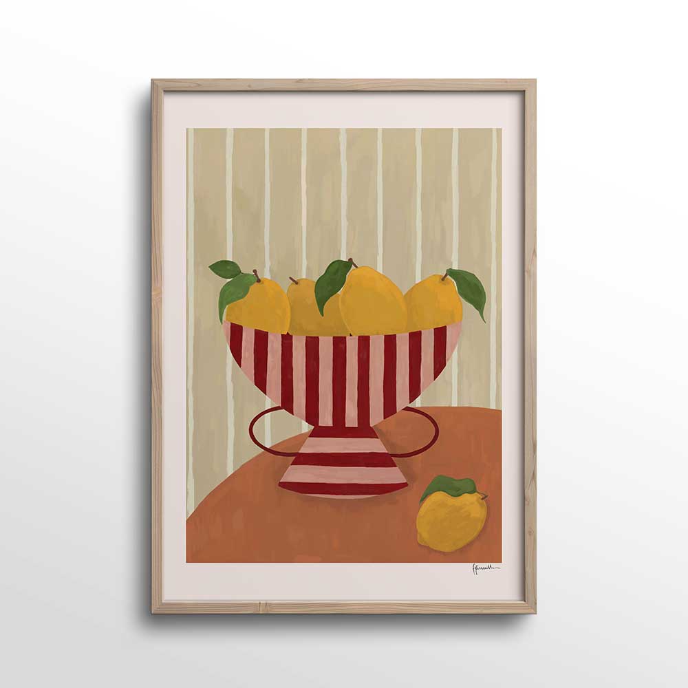 Lemons-in-Striped-Bowl-Print
