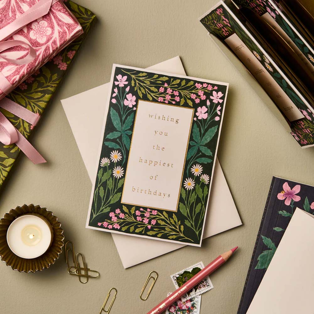 Meadow-Border-'Happiest-of-Birthdays'-Card