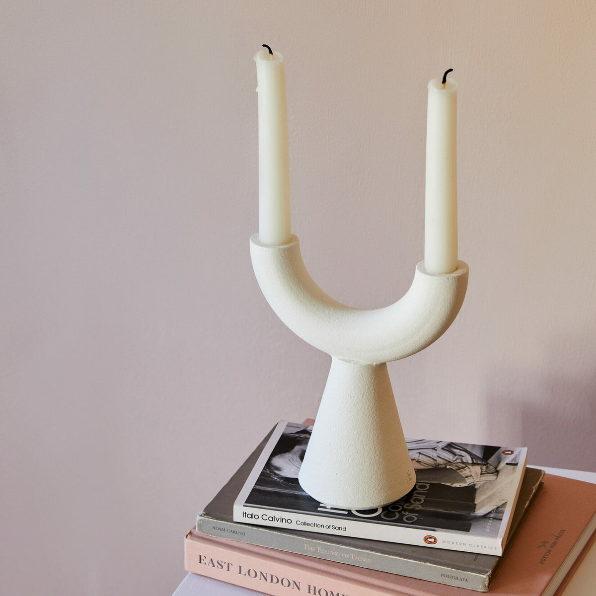 minimalist-candelabra-white-ceramic-pottery-candlestick-holder