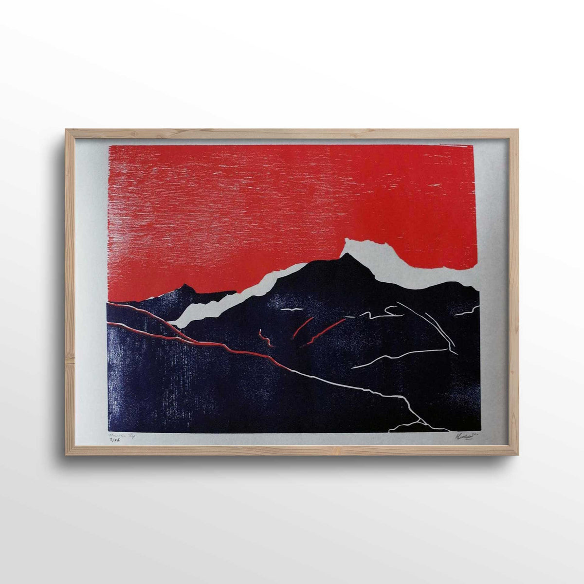 mountain-top-woodcut-print