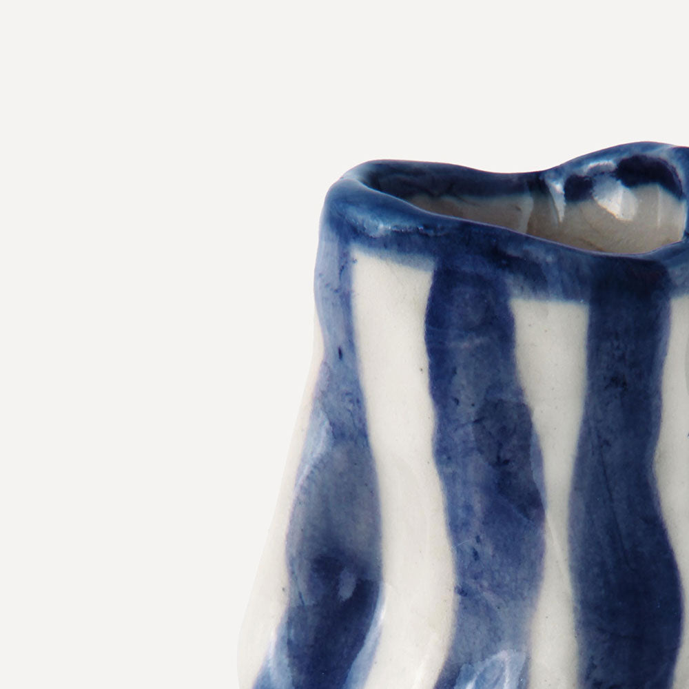 Navy-Candy-Stripe-Candle-Holder