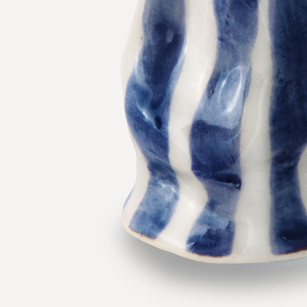 Navy-Candy-Stripe-Candle-Holder