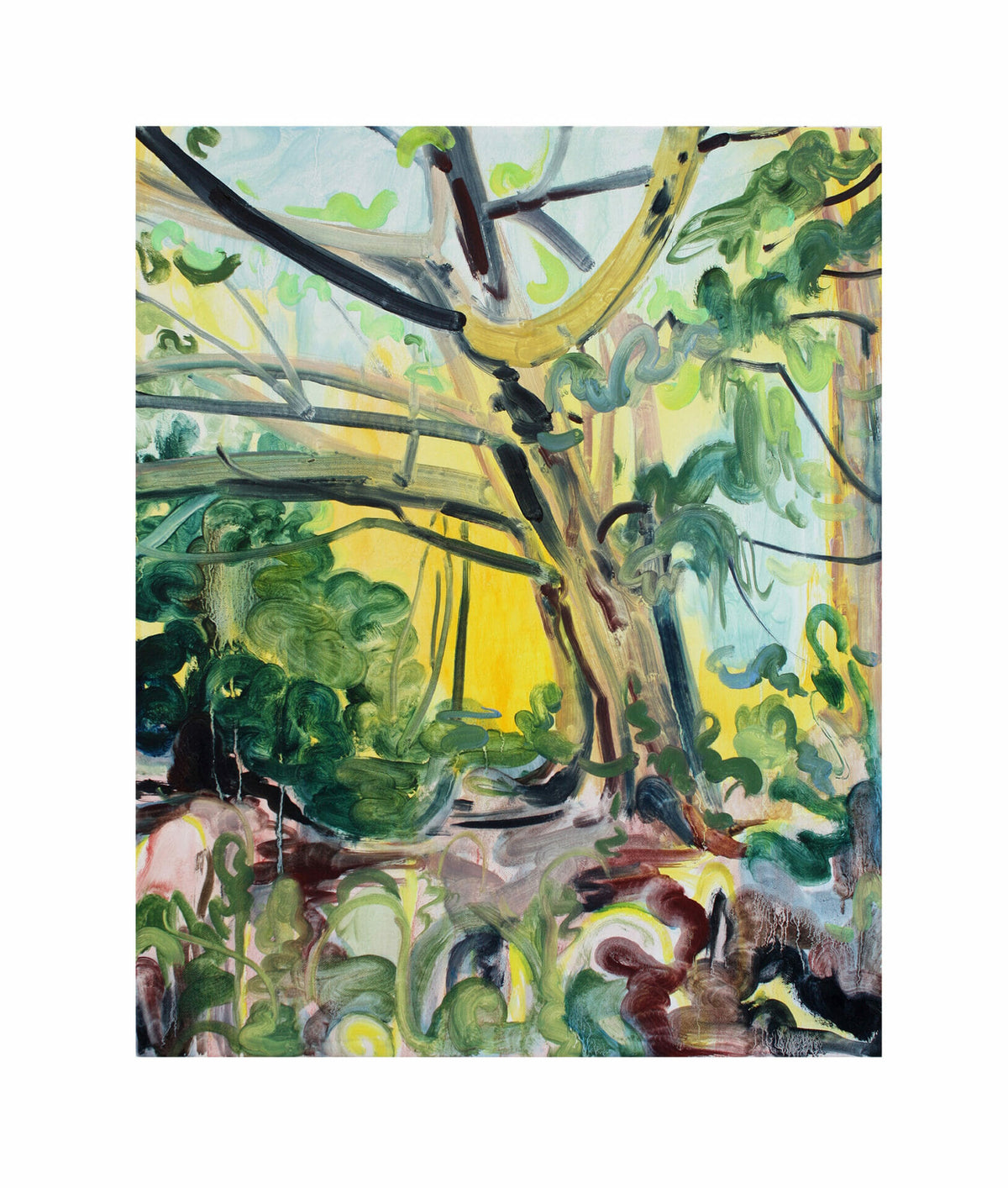 nights-are-warm-and-the-days-are-young-painting-oil-on-canvas-british-art