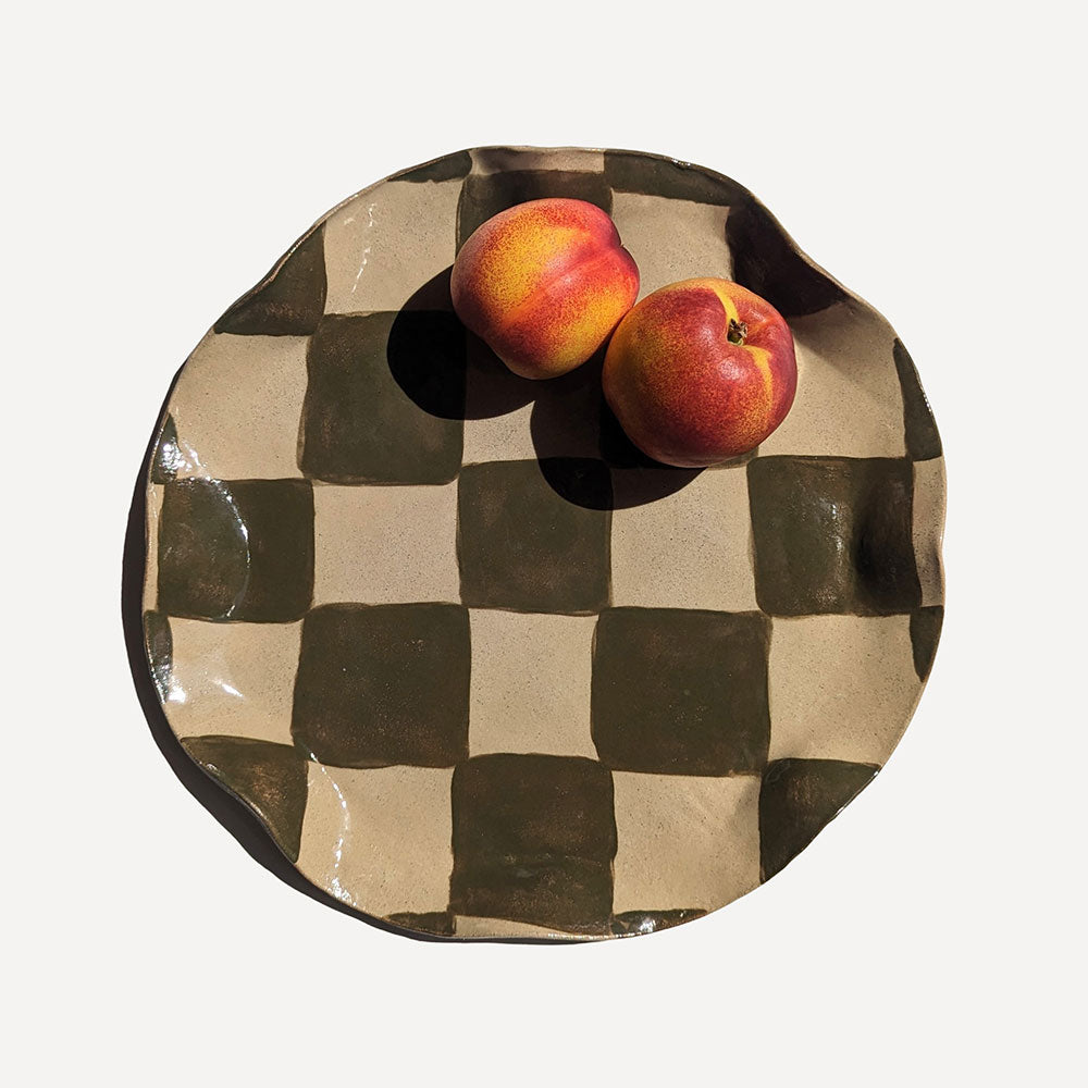 Olive-Wavy-Check-Platter