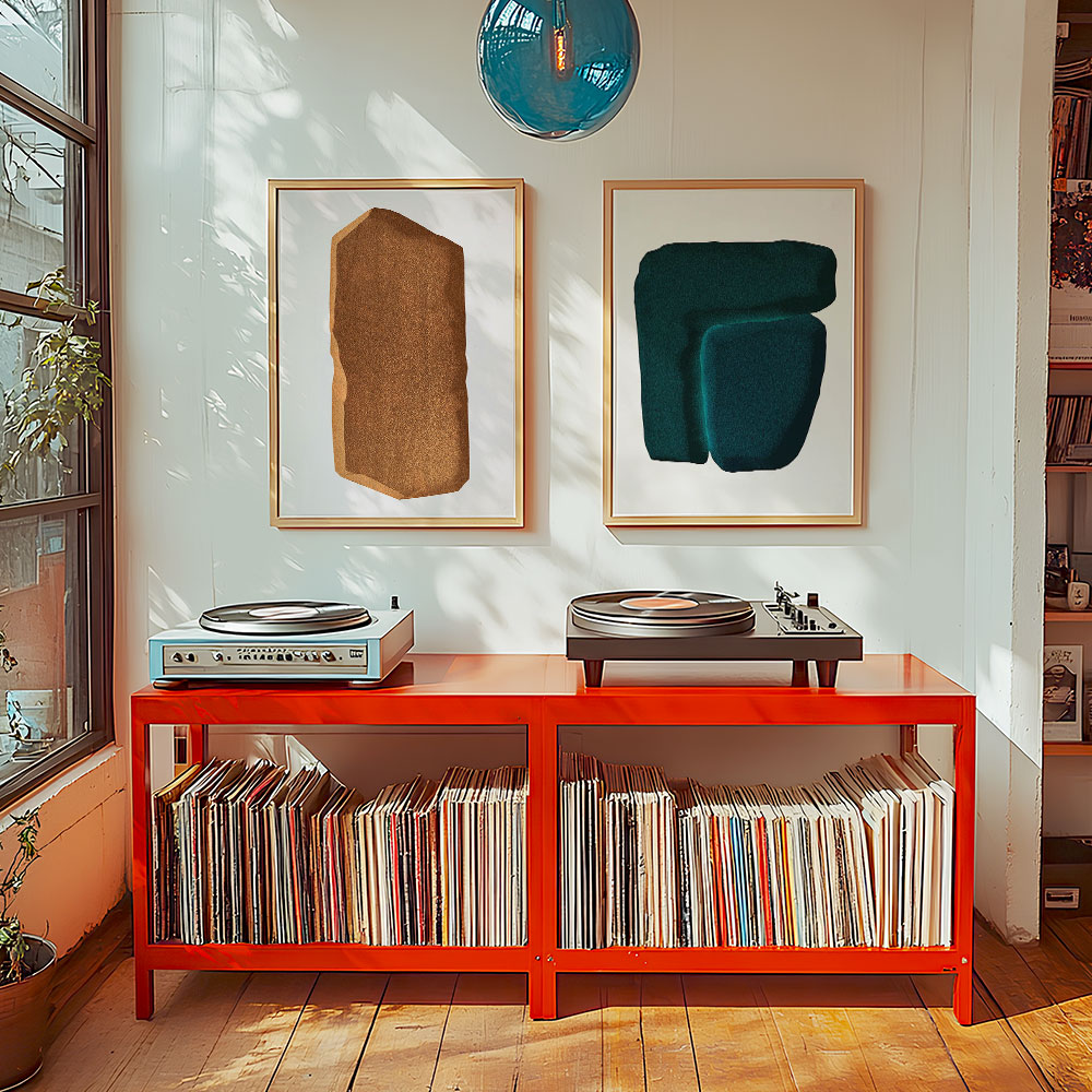 Orange Soft and Inbetween Print