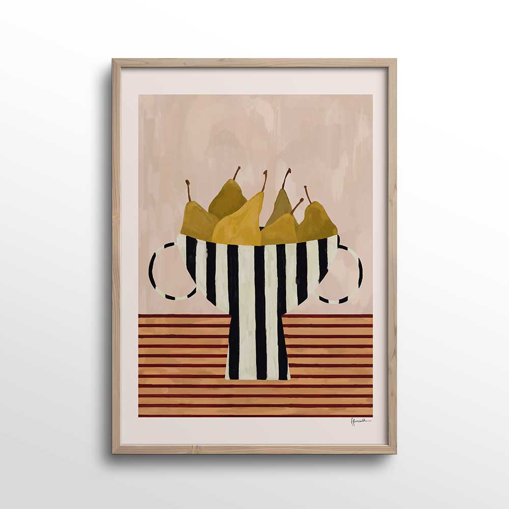 Pears-in-Black-&-White-Bowl-Print