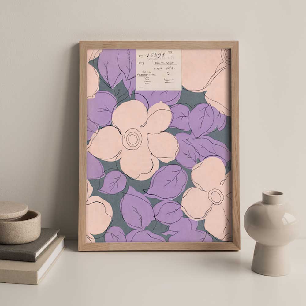 No.062 - Petals - Vintage Archive Poster Print