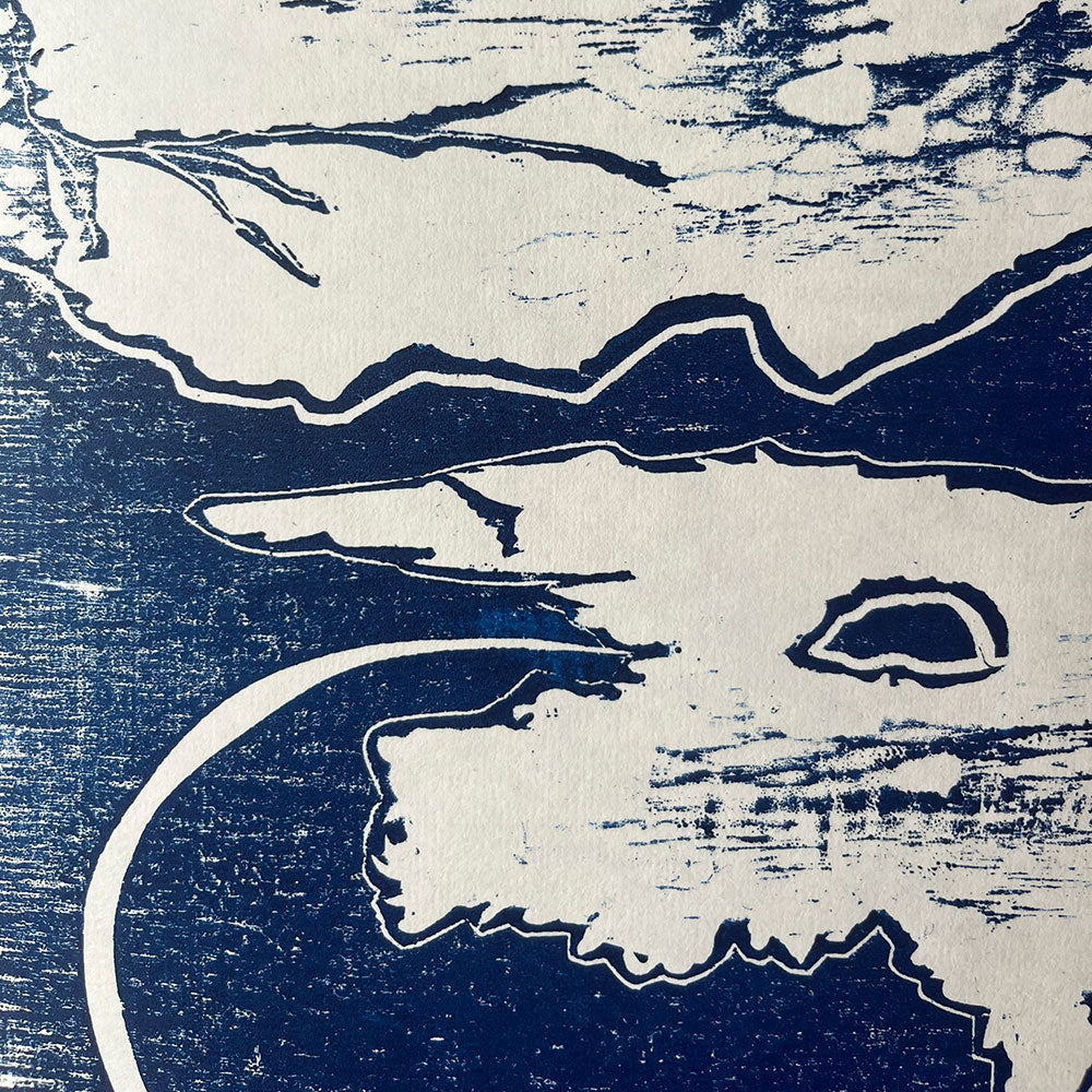 Postcard-Woodcut-Print