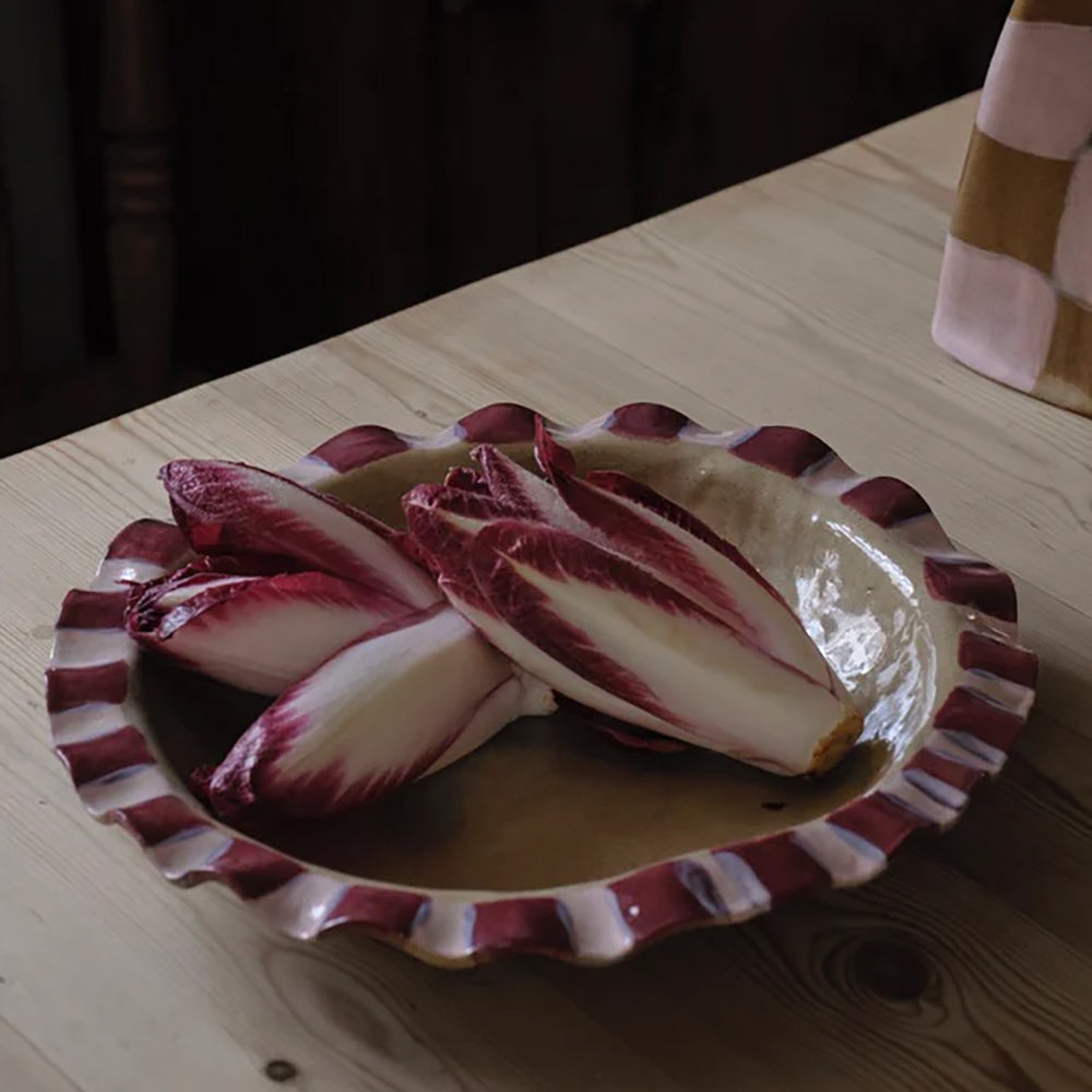 Baby-Pink-Burgundy-Frill-Serving-Bowl