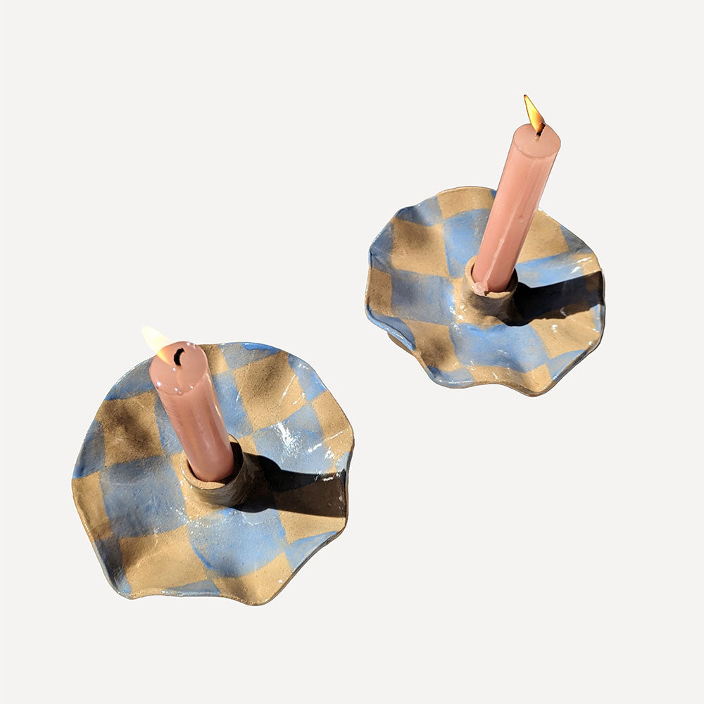 Baby-Blue-Check-Scalloped-Candle-Holders