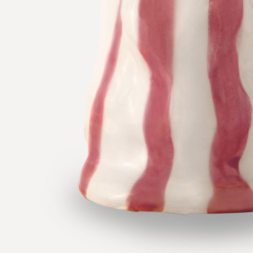 Ruby-Red-Candy-Stripe-Vase