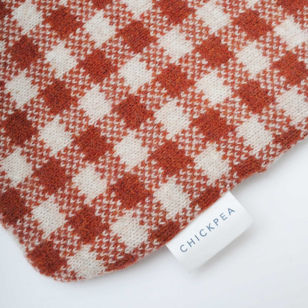 rust-gingham-hot-water-bottle