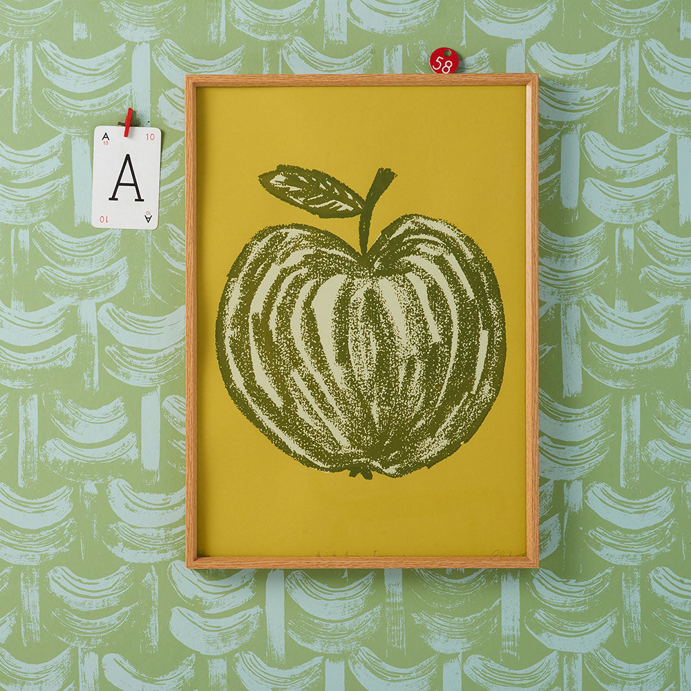 A-is-for-Apple-Egremont-Green-Screen-Print