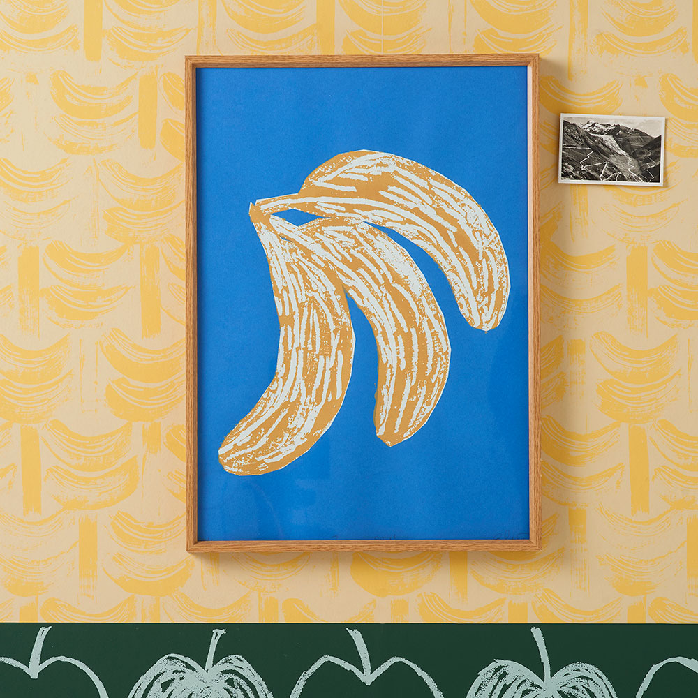 Banane-Split-Blue-Screen-Print