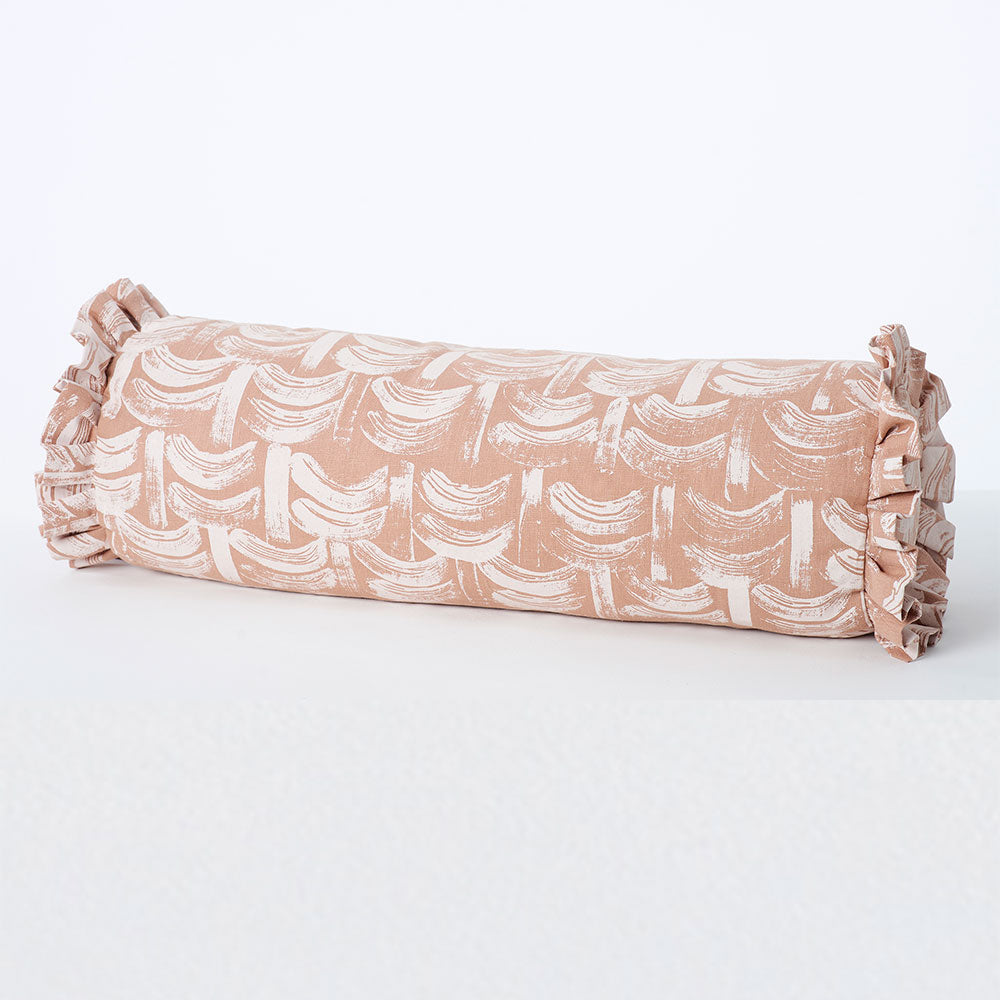 Basket Mini-Bolster Plaster Pink