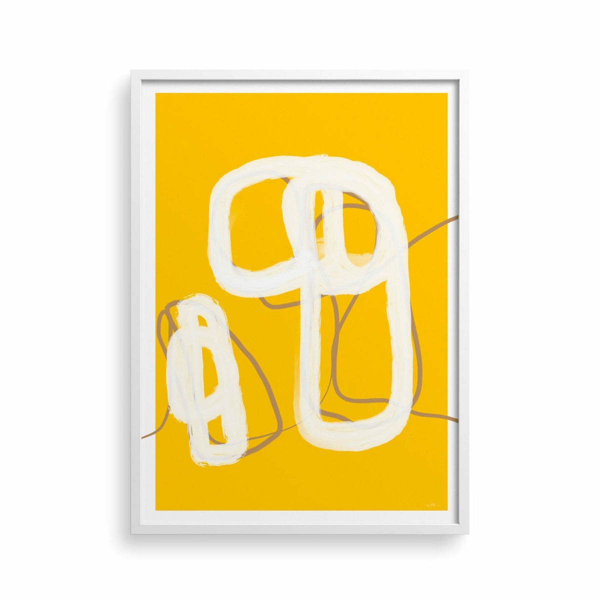 trace-14-art-print-yellow-drawing-lines-patterns-artwork