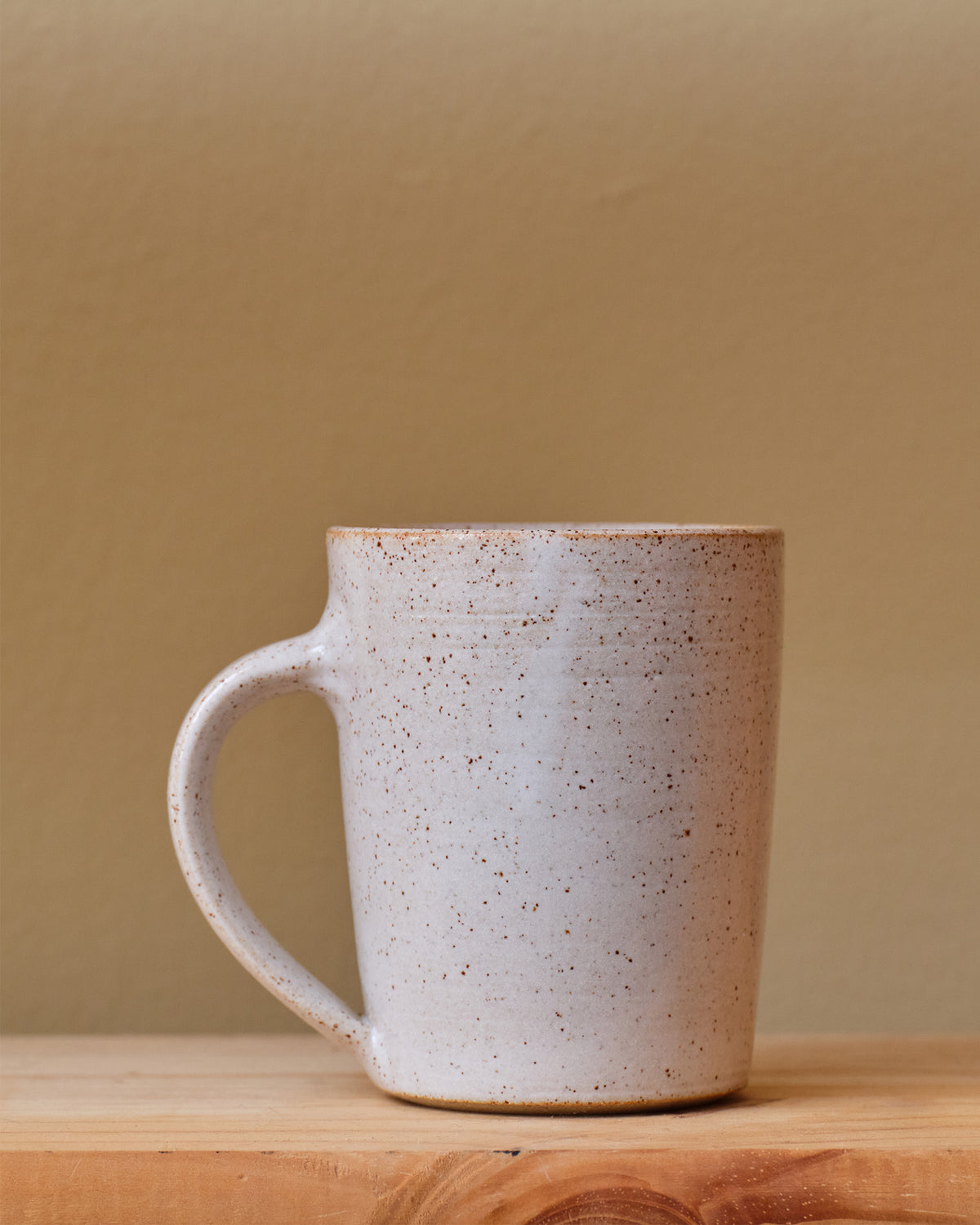 Tapered Mug Speckled White