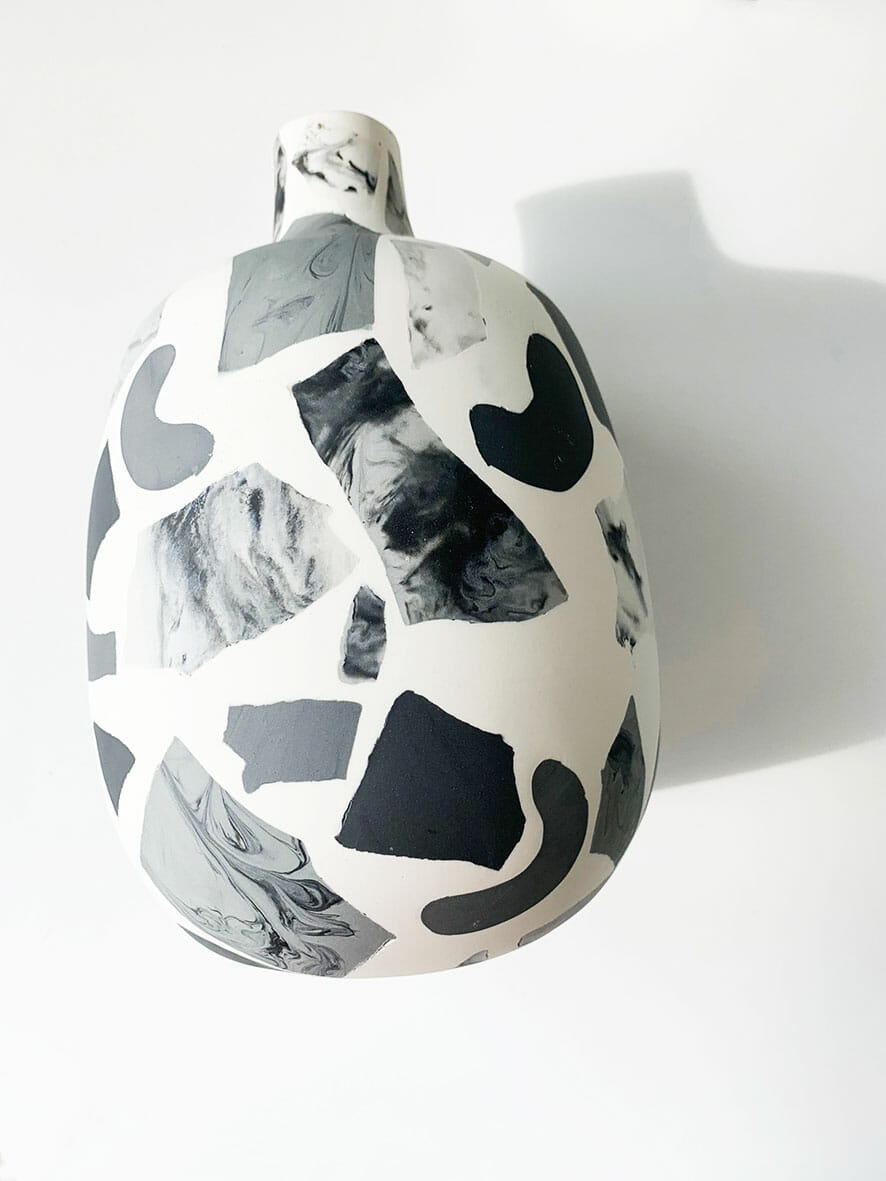 terrazzo-vase-small-II-porcelain-black-grey-white