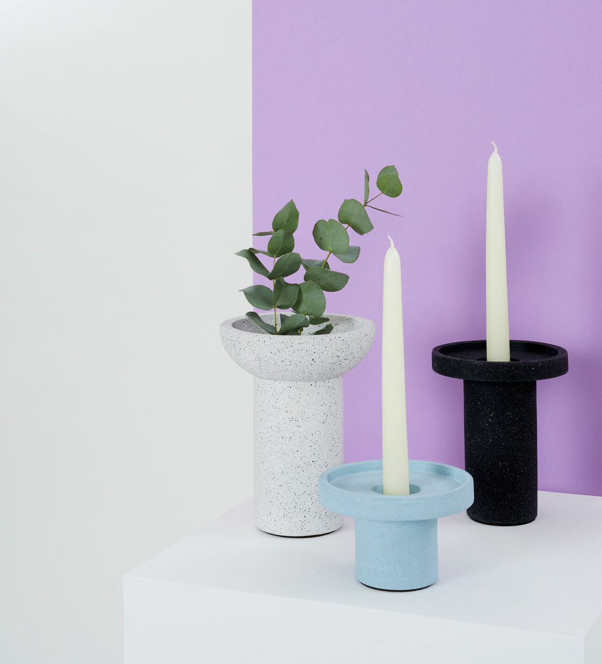 Small Candle Holder Blue