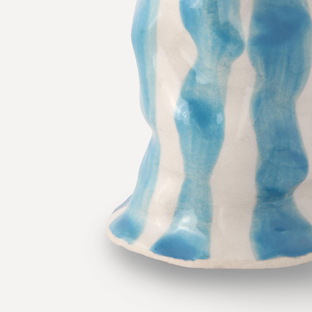 Turquoise-Candy-Stripe-Candle-Holder